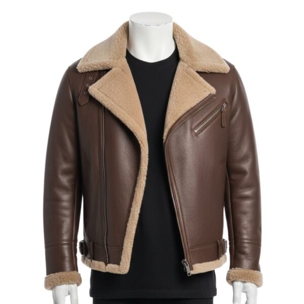 FUR & SHEARLING LEATHER JACKET
